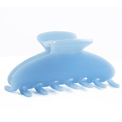 MAORULU front view blue claw clip showing elegant glossy finish and secure hold