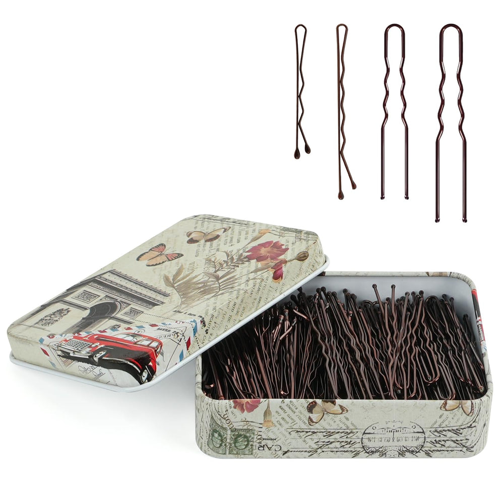 MAORULU front pack of 250 brown pins showing variety and convenience