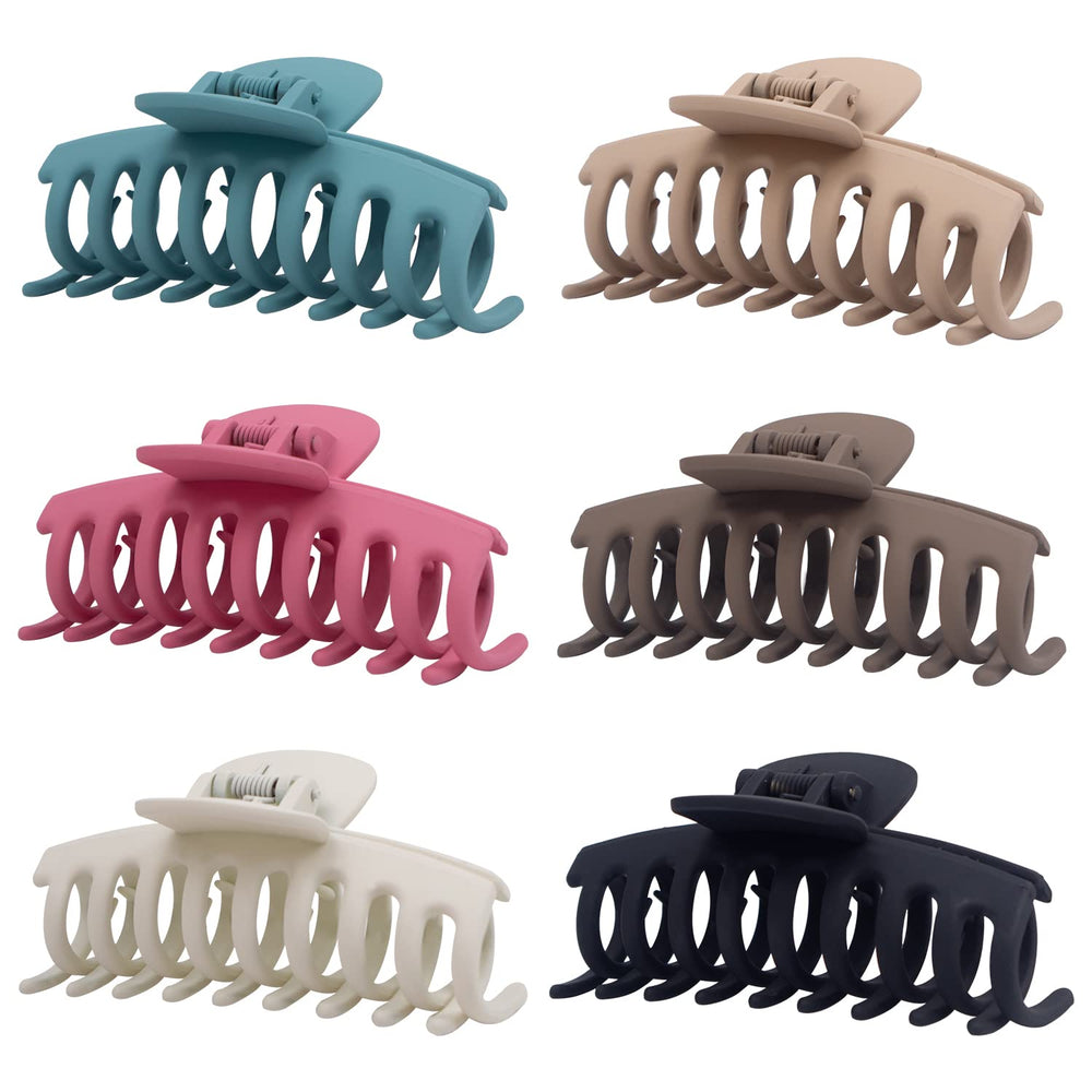 MAORULU front packaging showing six matte jaw clips, organized and ready to wear