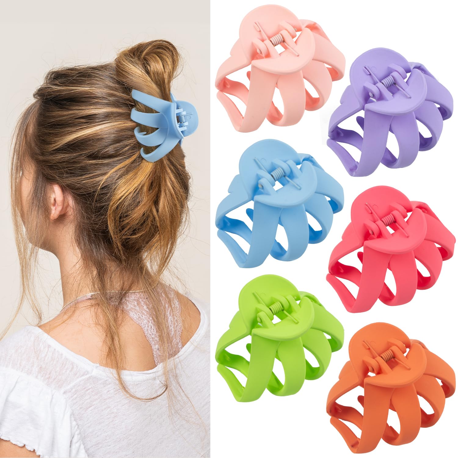 MAORULU front view of matte octopus clip showing secure hold