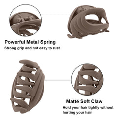 MAORULU clip holding half-up hairstyle, adds quick styling and secure hold