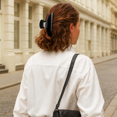 MAORULU clip in use for half-up hairstyle offering secure hold and polished look