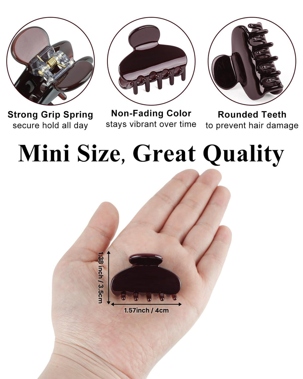 MAORULU clip securing bangs for neat look and comfortable hold