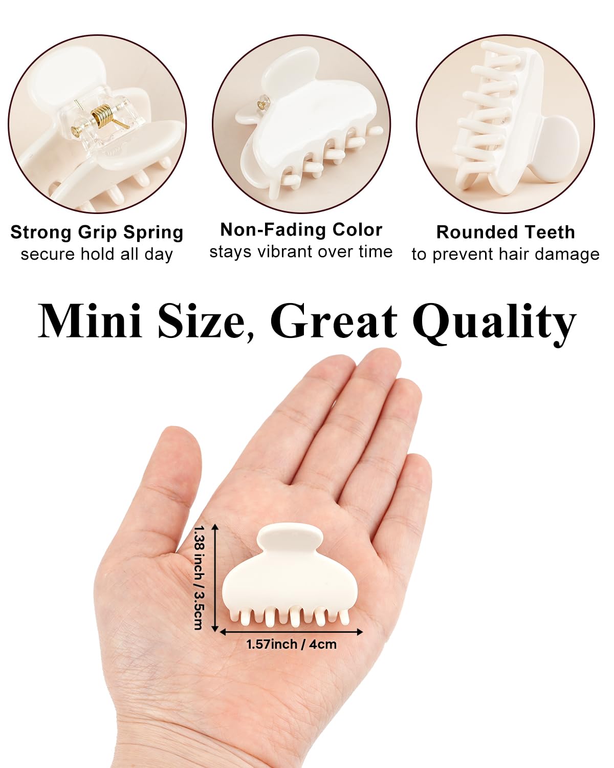 MAORULU open clip teeth detail showing secure grip and durable spring for hold
