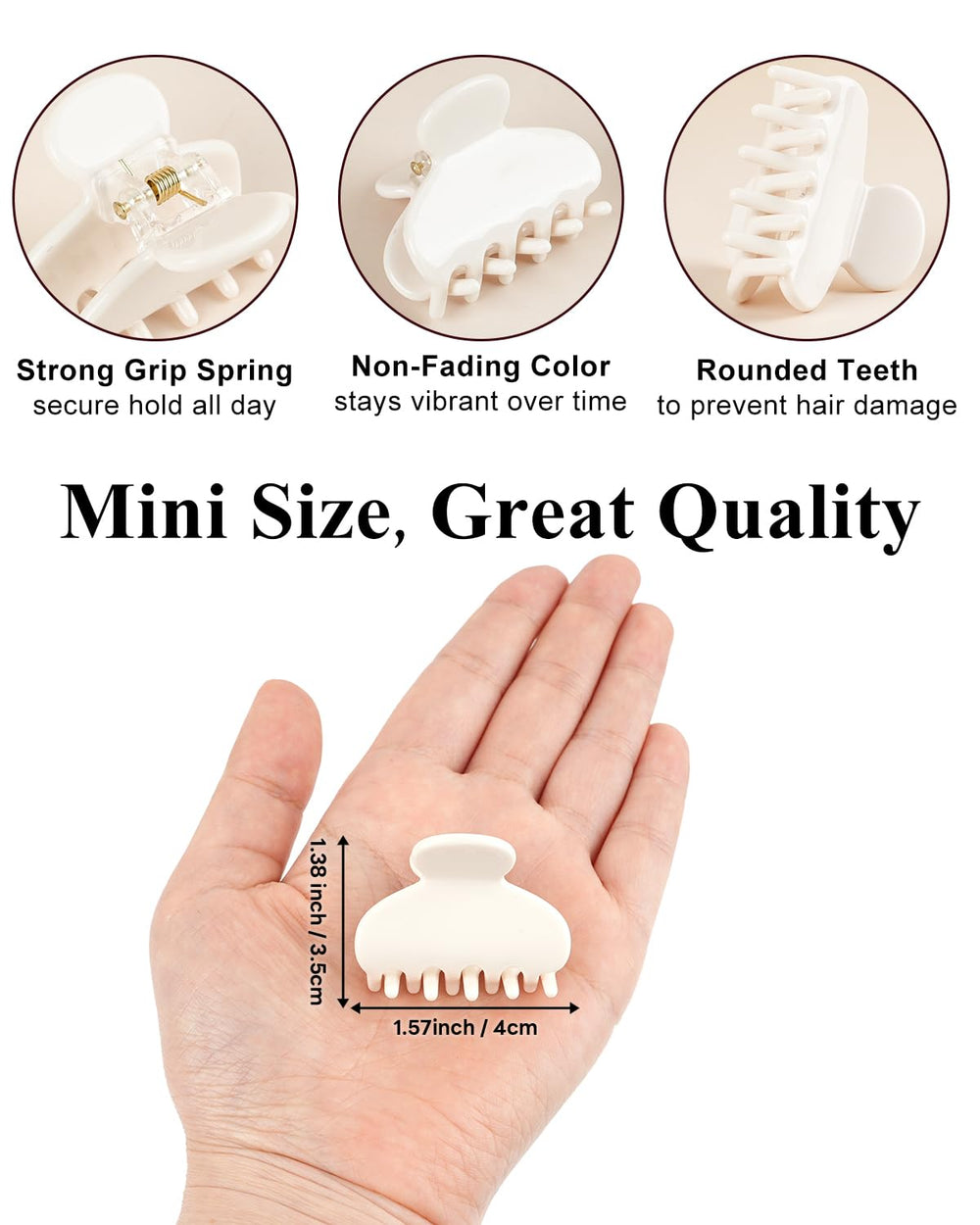 MAORULU open clip teeth detail showing secure grip and durable spring for hold