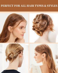 MAORULU bobby pins securing a neat bun for reliable all-day hold