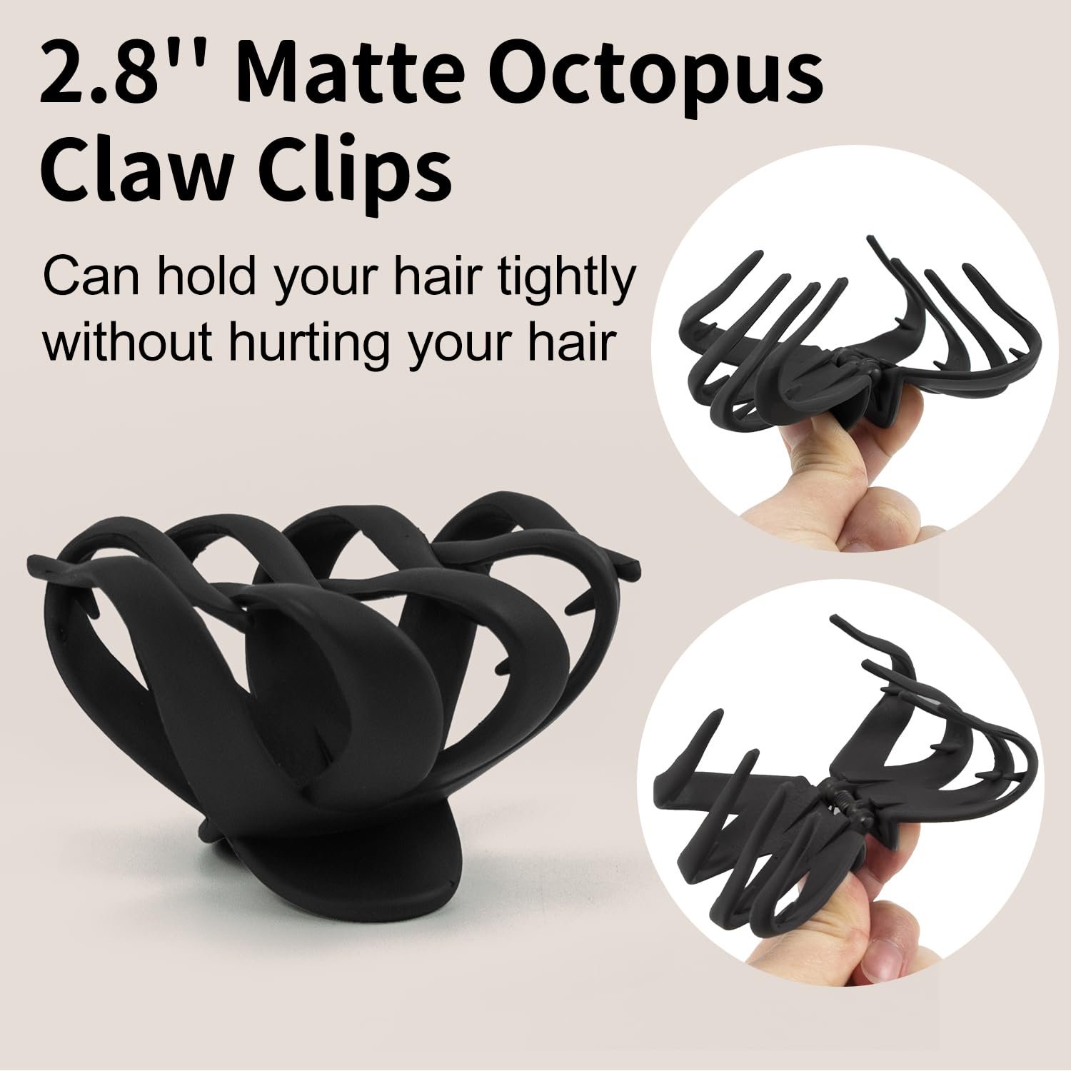 MAORULU clip held in hand to show 2.8-inch scale for travel convenience