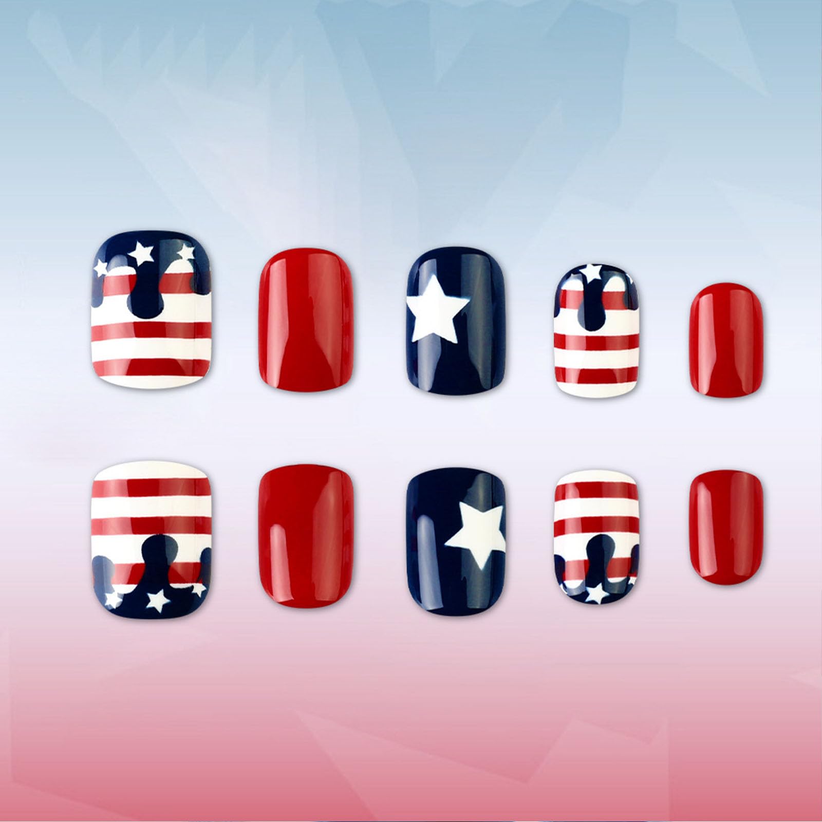 MAOTTIE nails worn on hands at a parade showing festive confident look