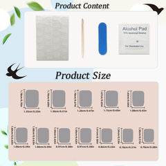 MAOTTIE laid out 24 nails in 12 sizes demonstrating easy size matching
