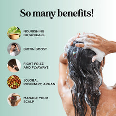 Maple Holistics shampoo texture closeup showing lightweight lather for gentle cleansing