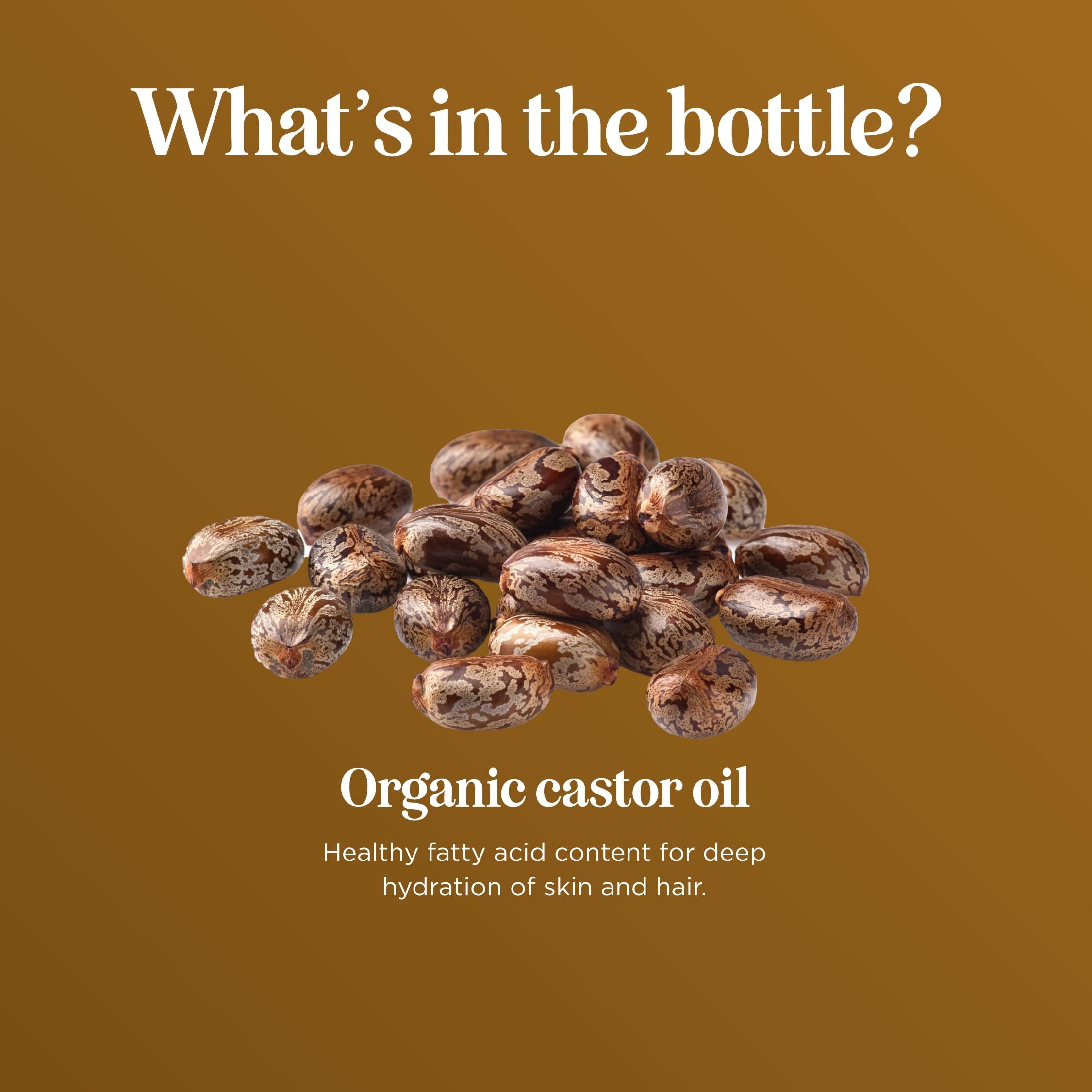 Maple Holistics castor oil on spoolie for brows and lashes showing conditioning benefit