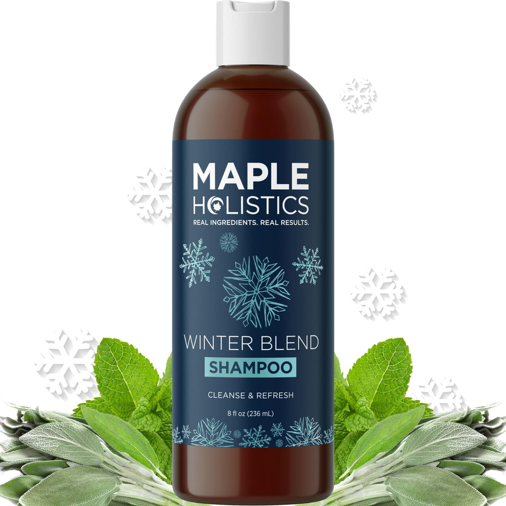Maple Holistics front bottle shot showing mint cleaning benefits