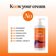 Maple Holistics cream being spread on thigh to boost sweat during workouts