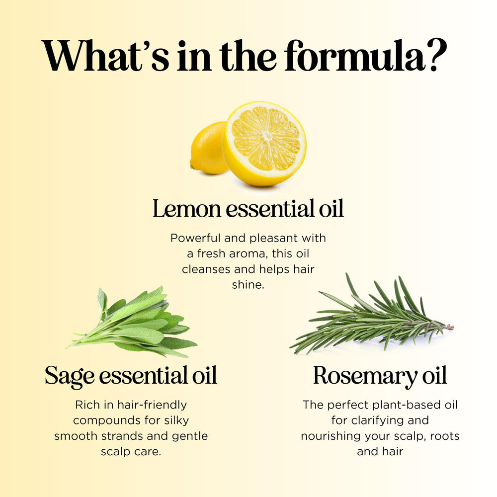 Maple Holistics shampoo poured on palm illustrating easy application and spread