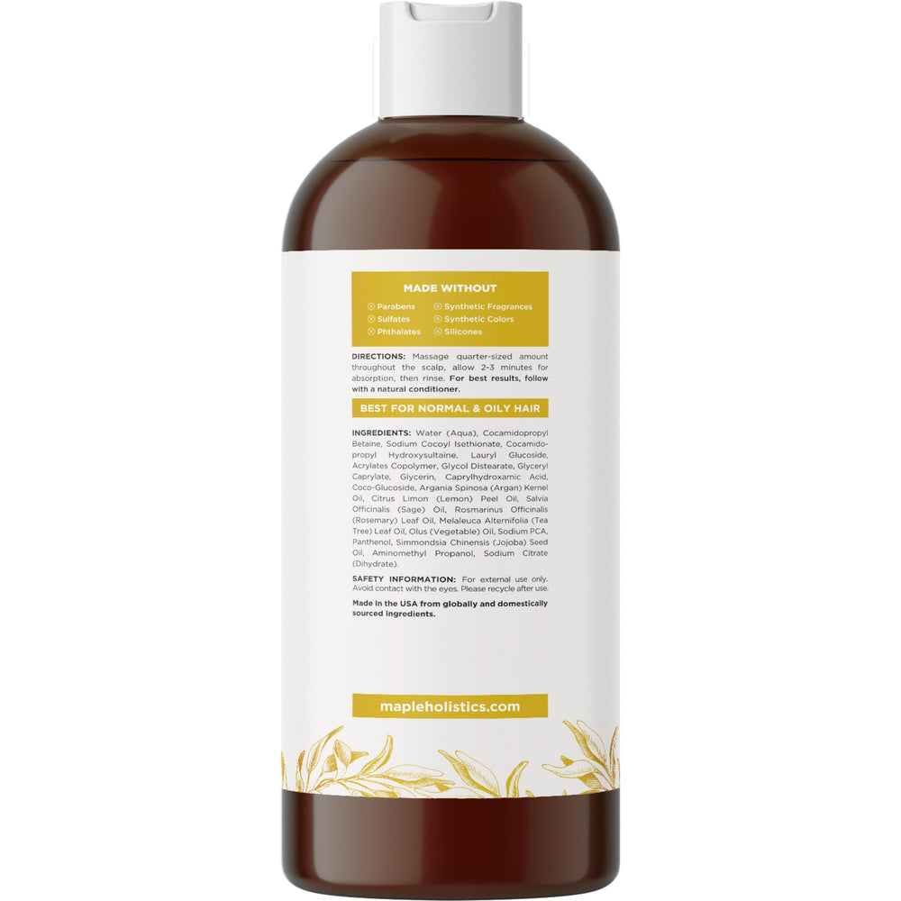 Maple Holistics closeup of shampoo lather demonstrating gentle foaming action