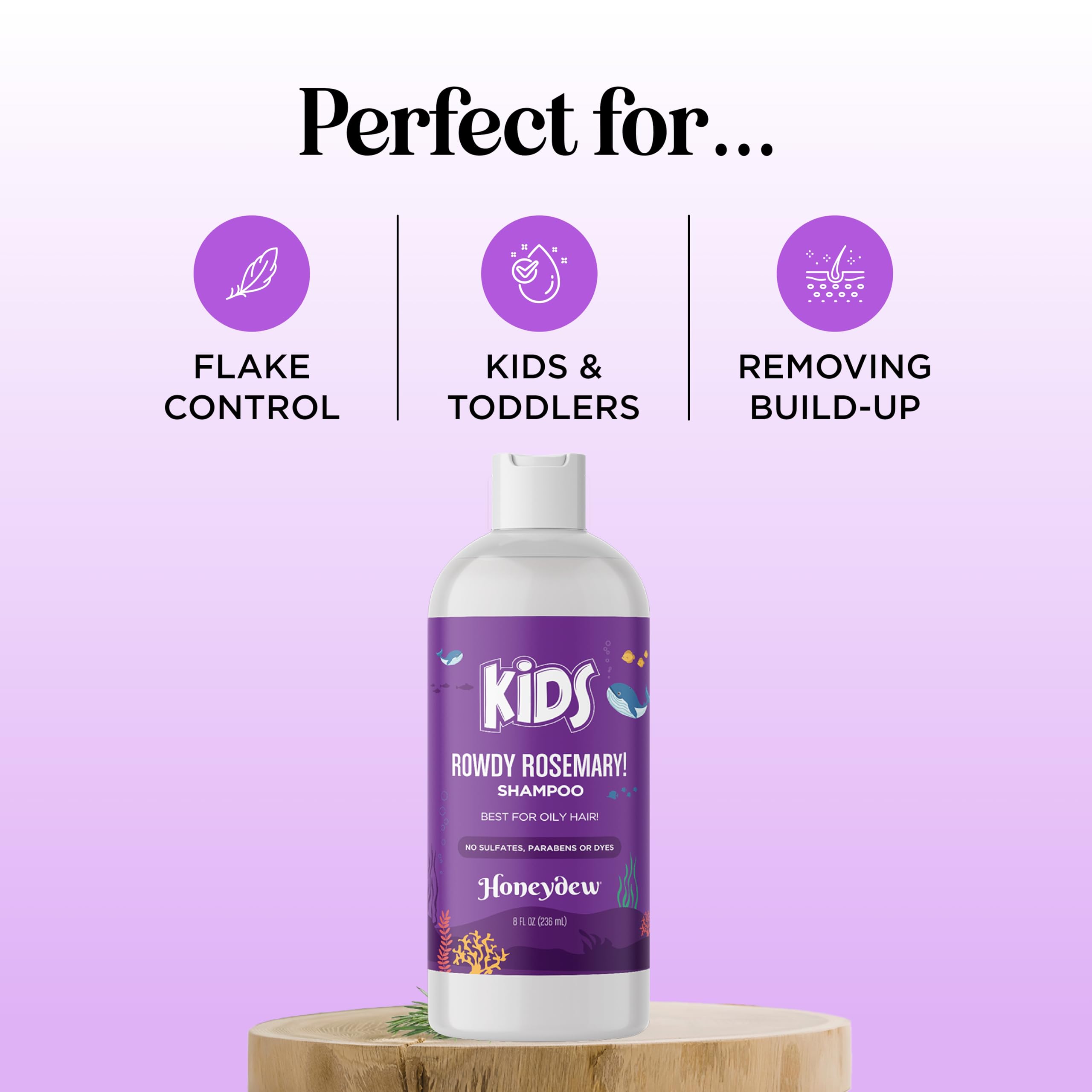 Maple Holistics shampoo texture pouring to show gentle, moisturizing lather