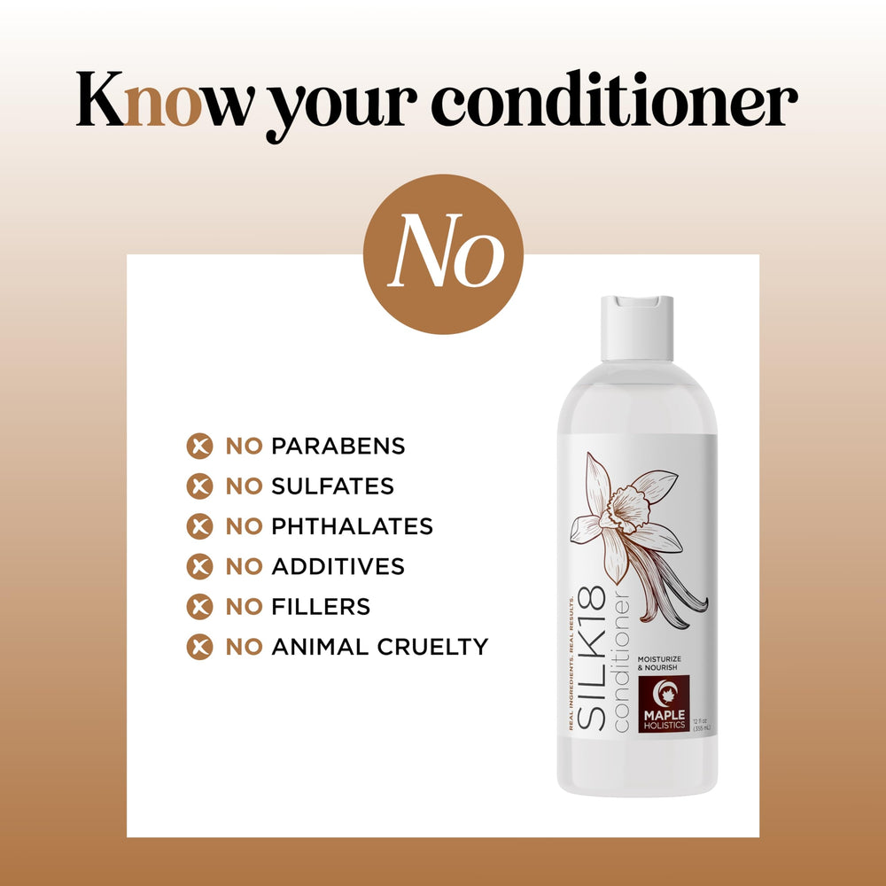 Maple Holistics pump dispensing conditioner texture for easy application