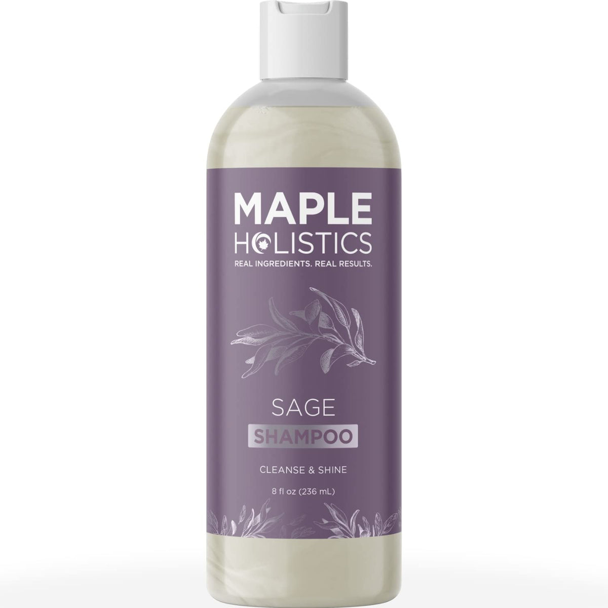 Maple Holistics front bottle showing product clarity and brand