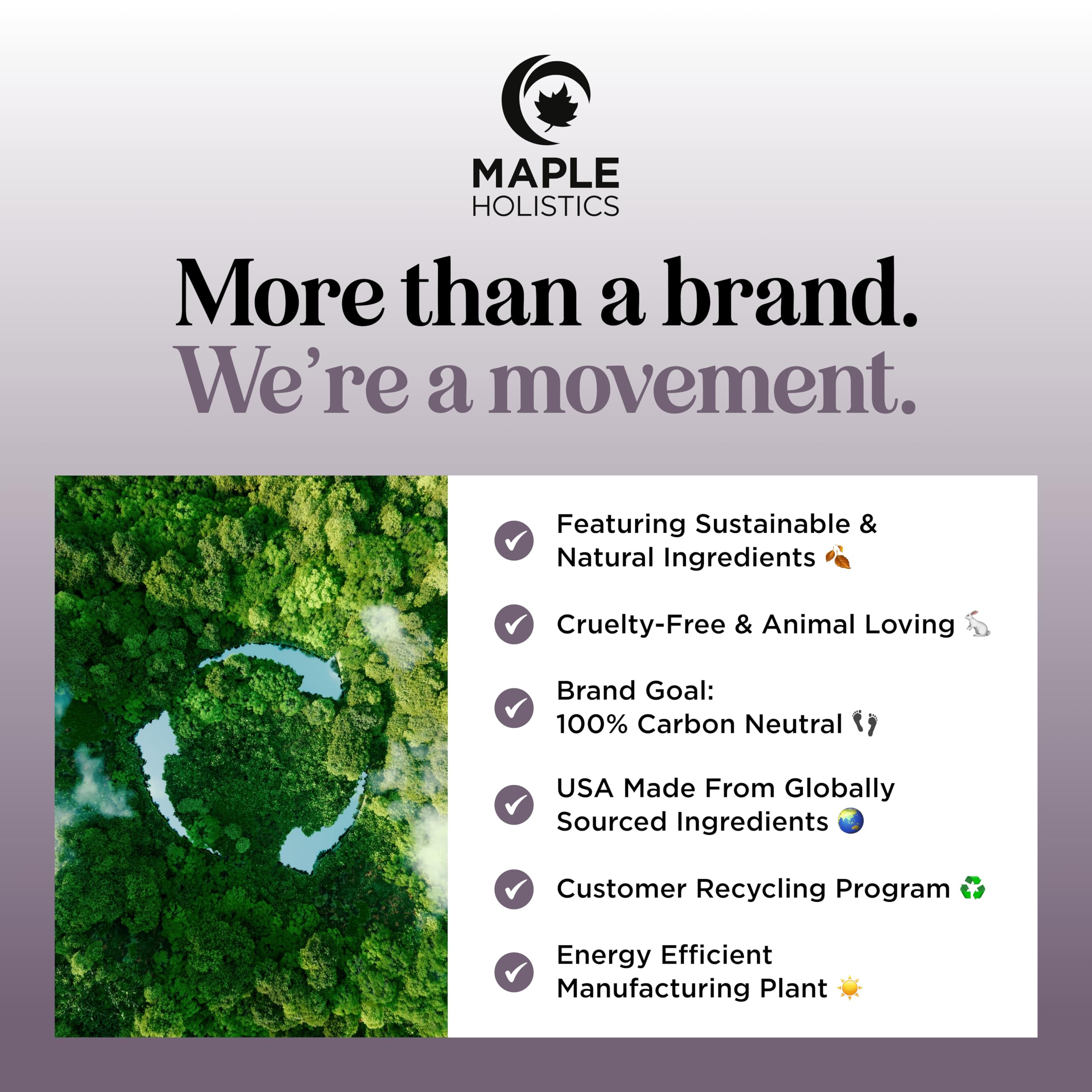Maple Holistics bottle in hand showing size and travel-friendly scale