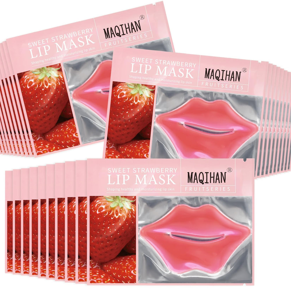MAQIHAN front packaging of 30 pink lip masks showing quantity and branding for quick identification