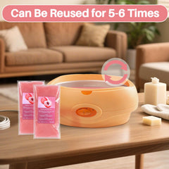 MAQIHAN home spa setup with wax blocks creating relaxing treatment