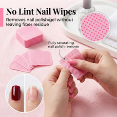 MAQIHAN wipe used on nail removing polish cleanly without leaving fibers