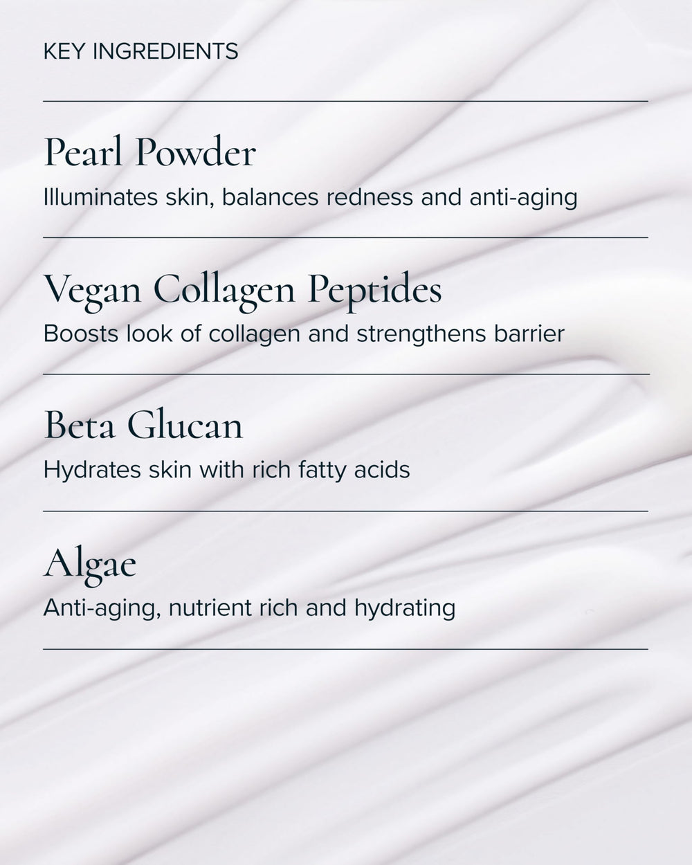 MARA marine ingredient display highlighting peptide and sea extracts