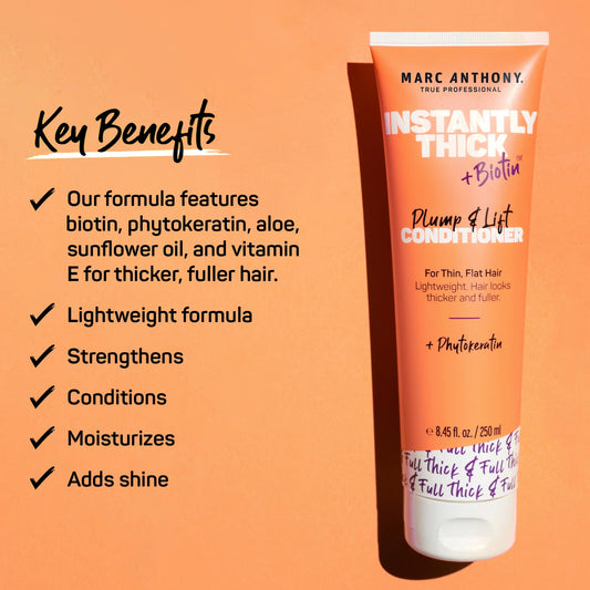 Marc Anthony back label with ingredients and directions for easy product use