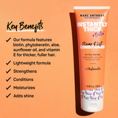 Marc Anthony back label with ingredients and directions for easy product use