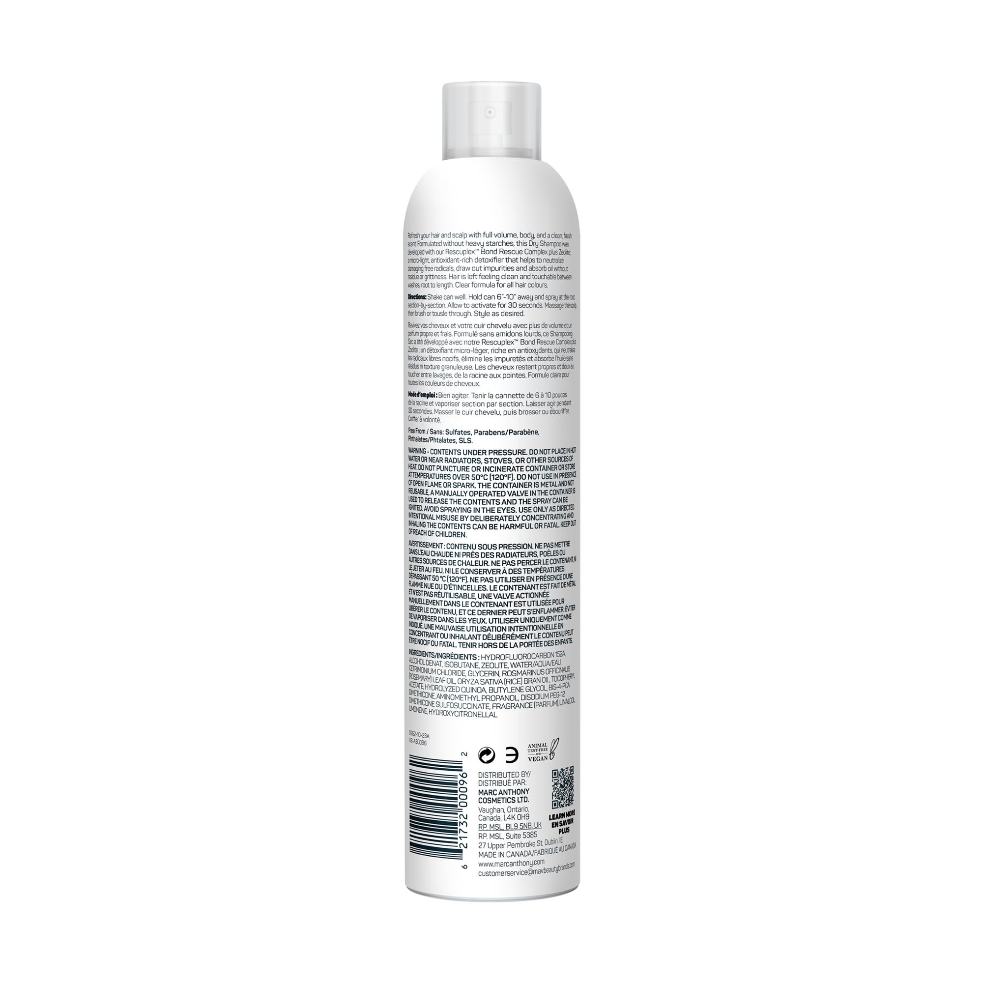 Marc Anthony spray nozzle close-up demonstrating fine mist for even root coverage