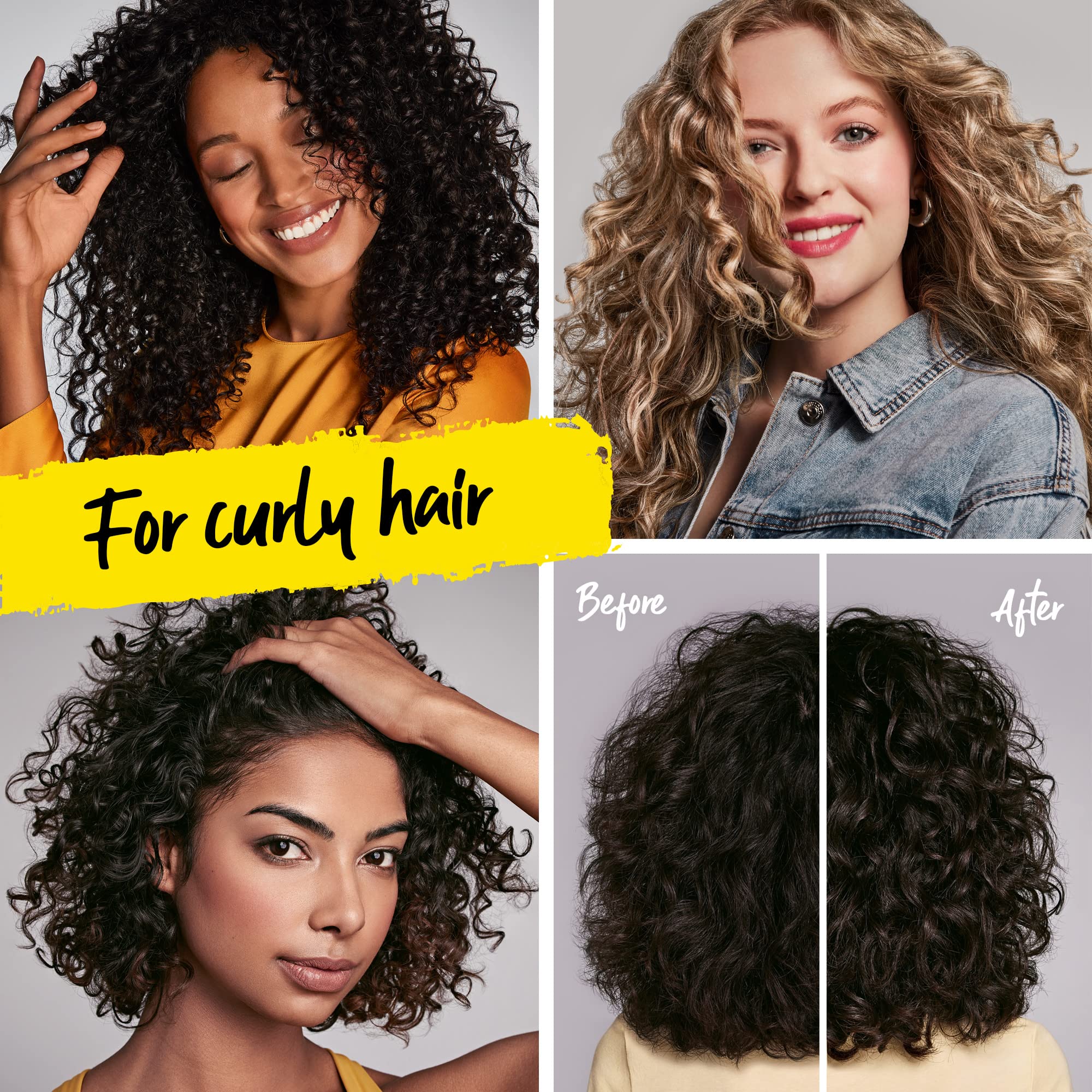 Marc Anthony diffusing curls to show enhanced shape and reduced frizz