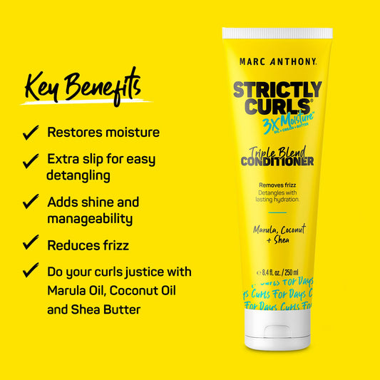 Marc Anthony close-up of creamy conditioner texture for easy detangling