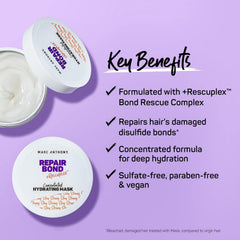 Marc Anthony ingredient emphasis with oils and vitamin C for nourishing benefit