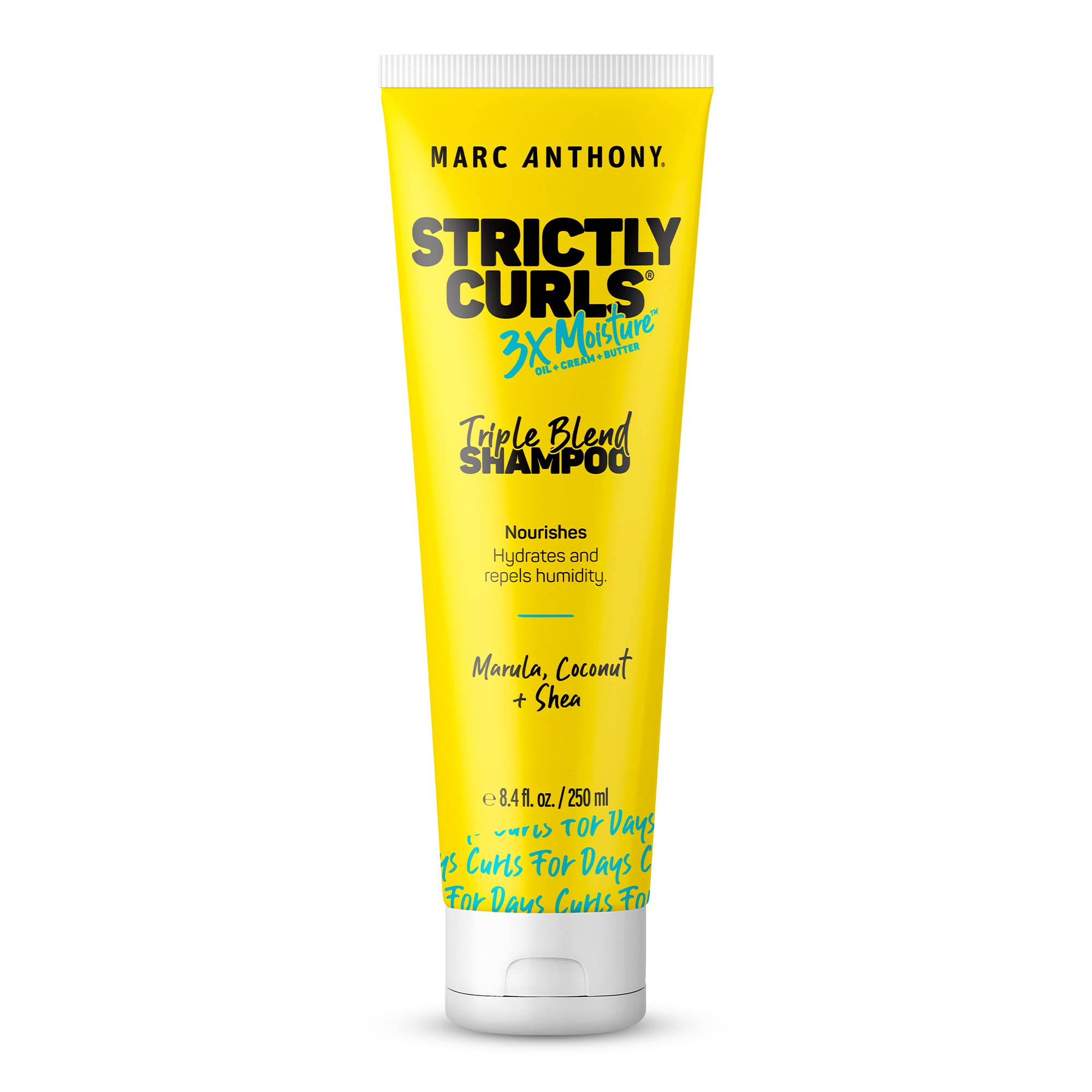 Marc Anthony Strictly Curls bottle front showing product and curl benefits