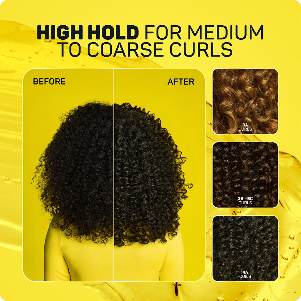 Marc Anthony gel applied to wet curls for even curl definition benefit