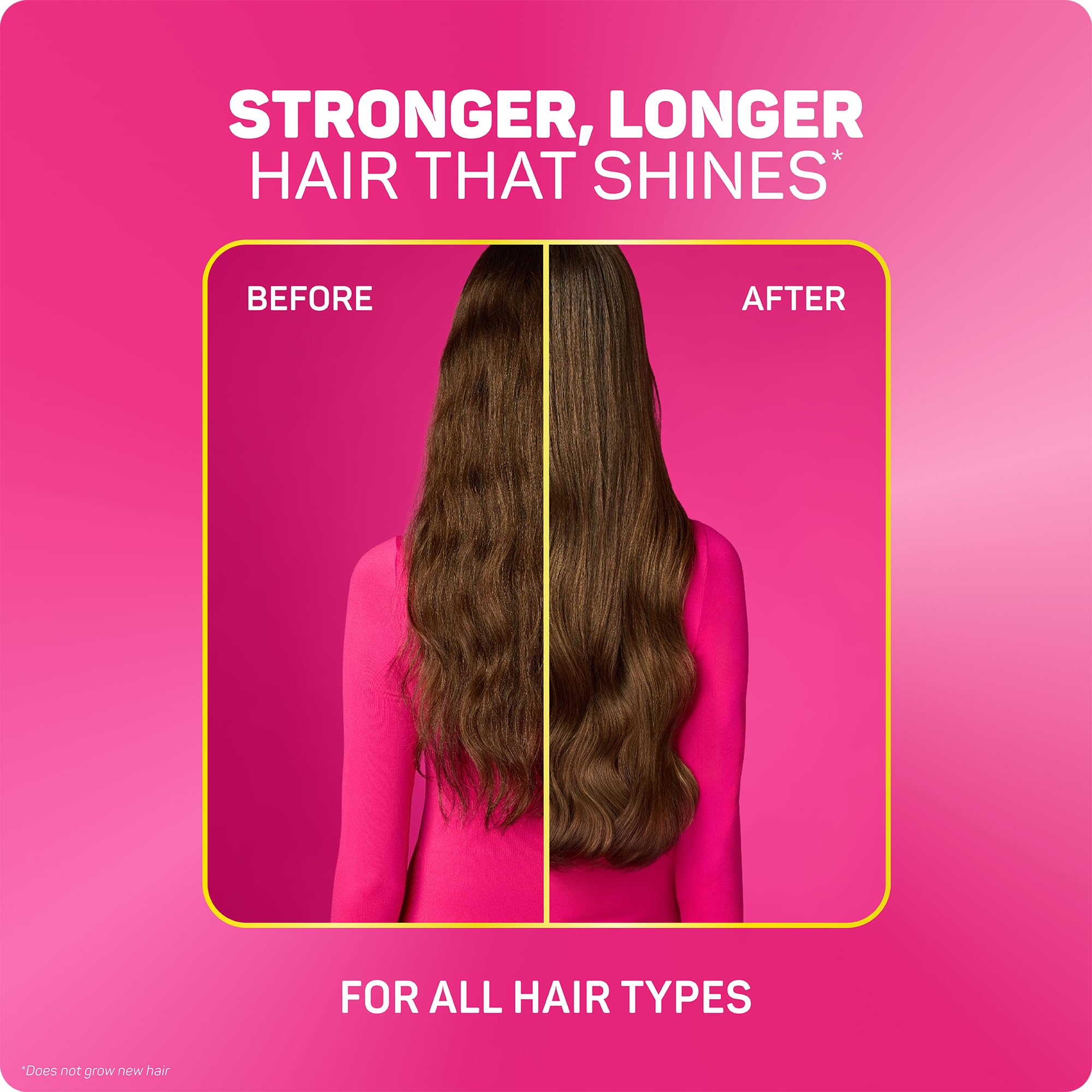 Marc Anthony formula droplet on hair strand showing hydration and smoothness
