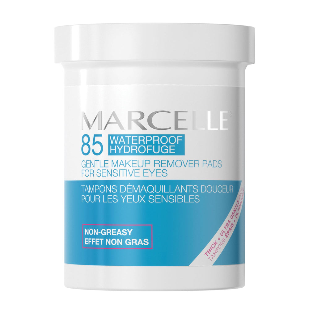 MARCELLE front packaging showing 85 pads and gentle cleansing benefit