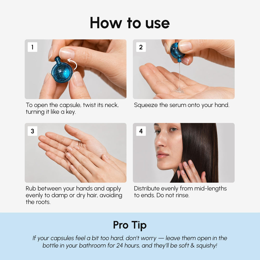 MAREE application in hands demonstrating quick, measured dosing for styling
