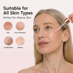 MAREE glass bottle on vanity with complementary skincare items for routine