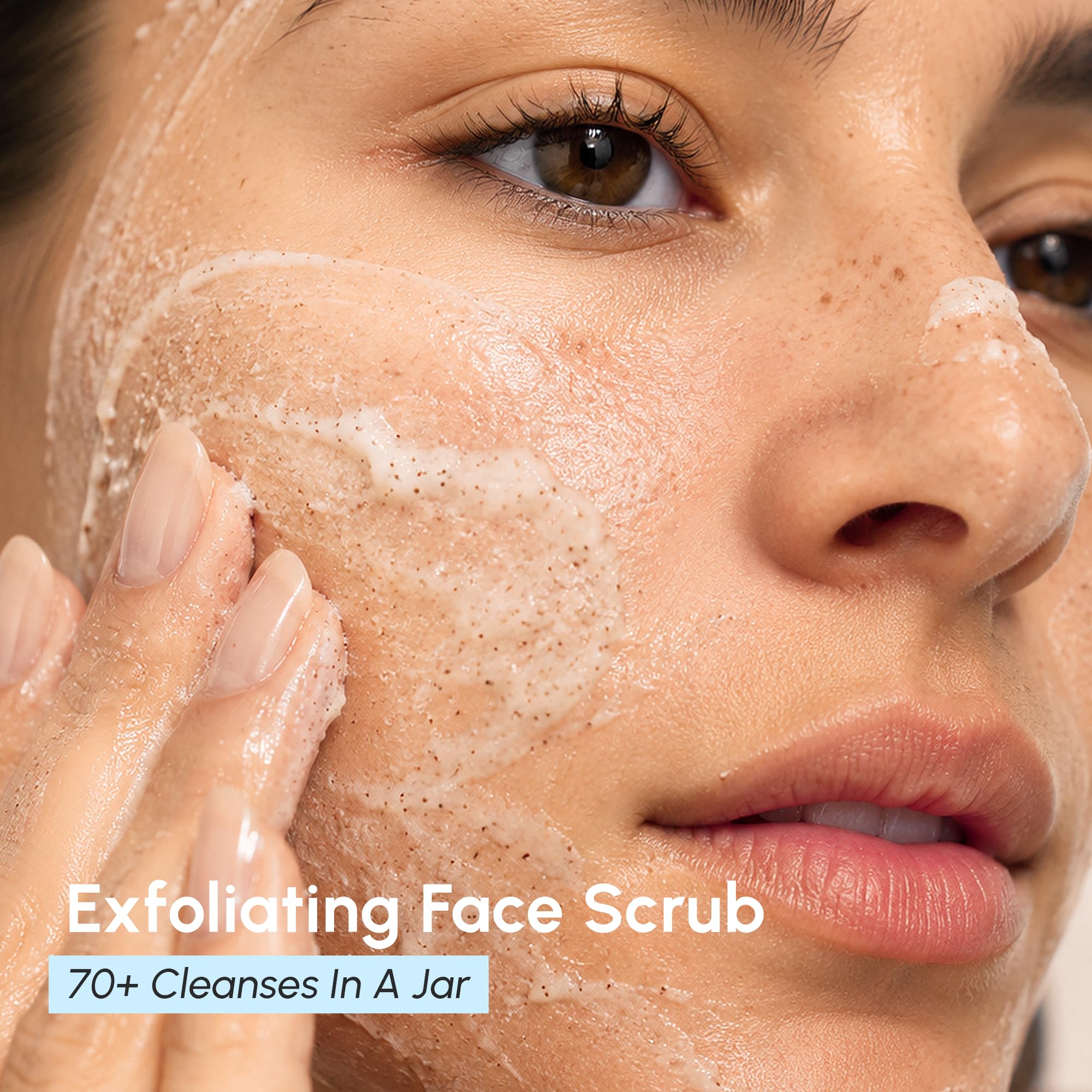 MAREE close-up of scrub texture demonstrating fine exfoliating particles and smoothness