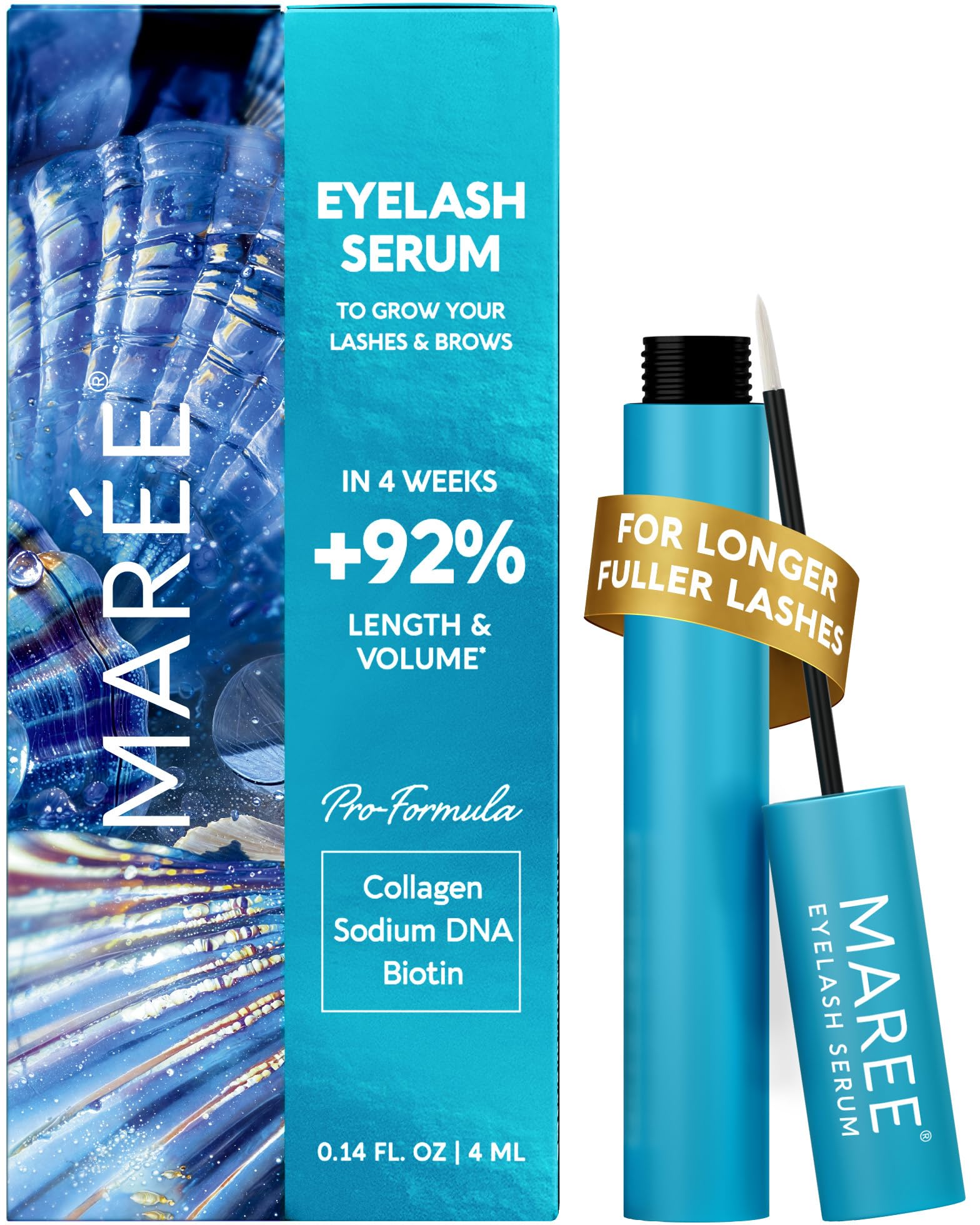 MAREE front packaging showing bottle and box, clear presentation and trust