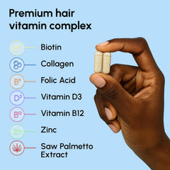 MAREE used by woman applying supplement into her routine for improved hair