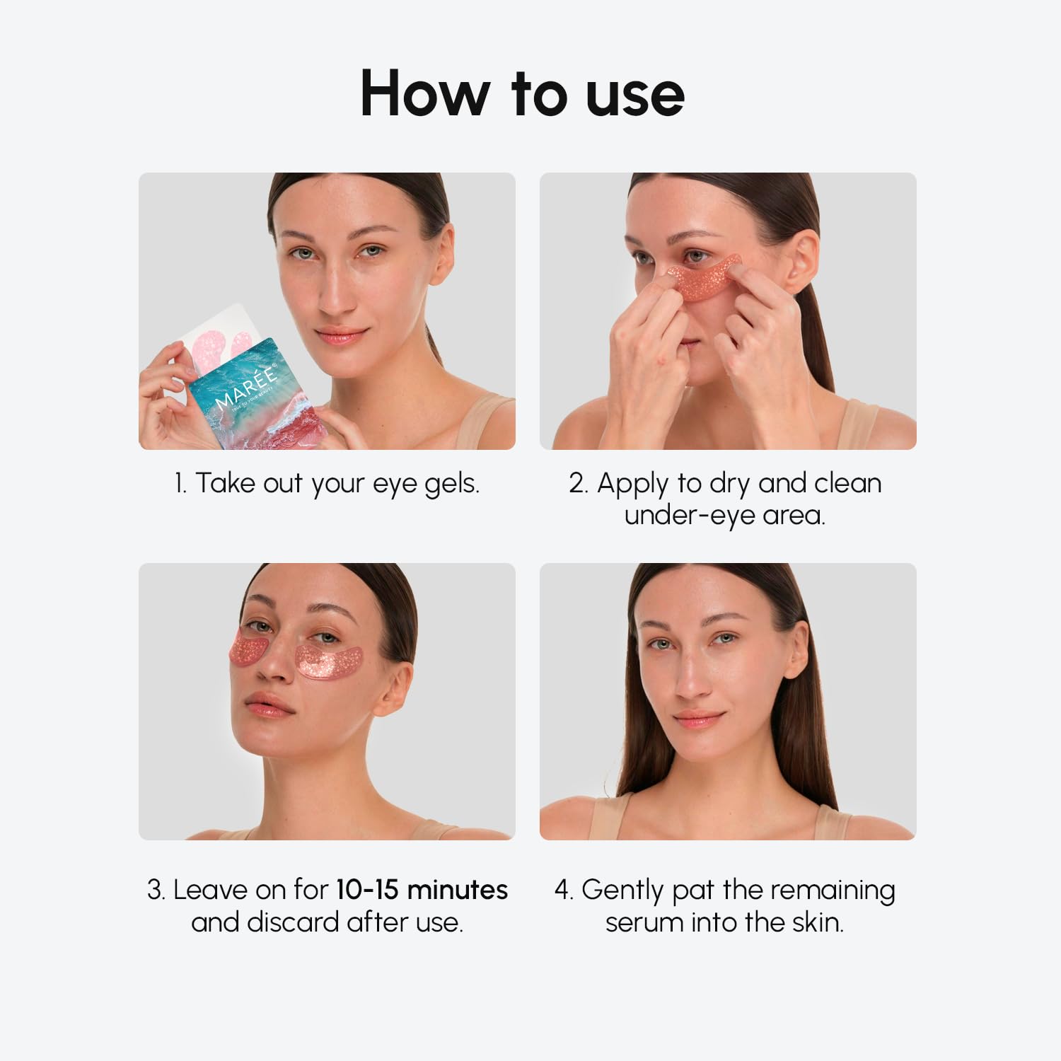 MAREE lifestyle bathroom shelf suggesting easy daily under-eye care