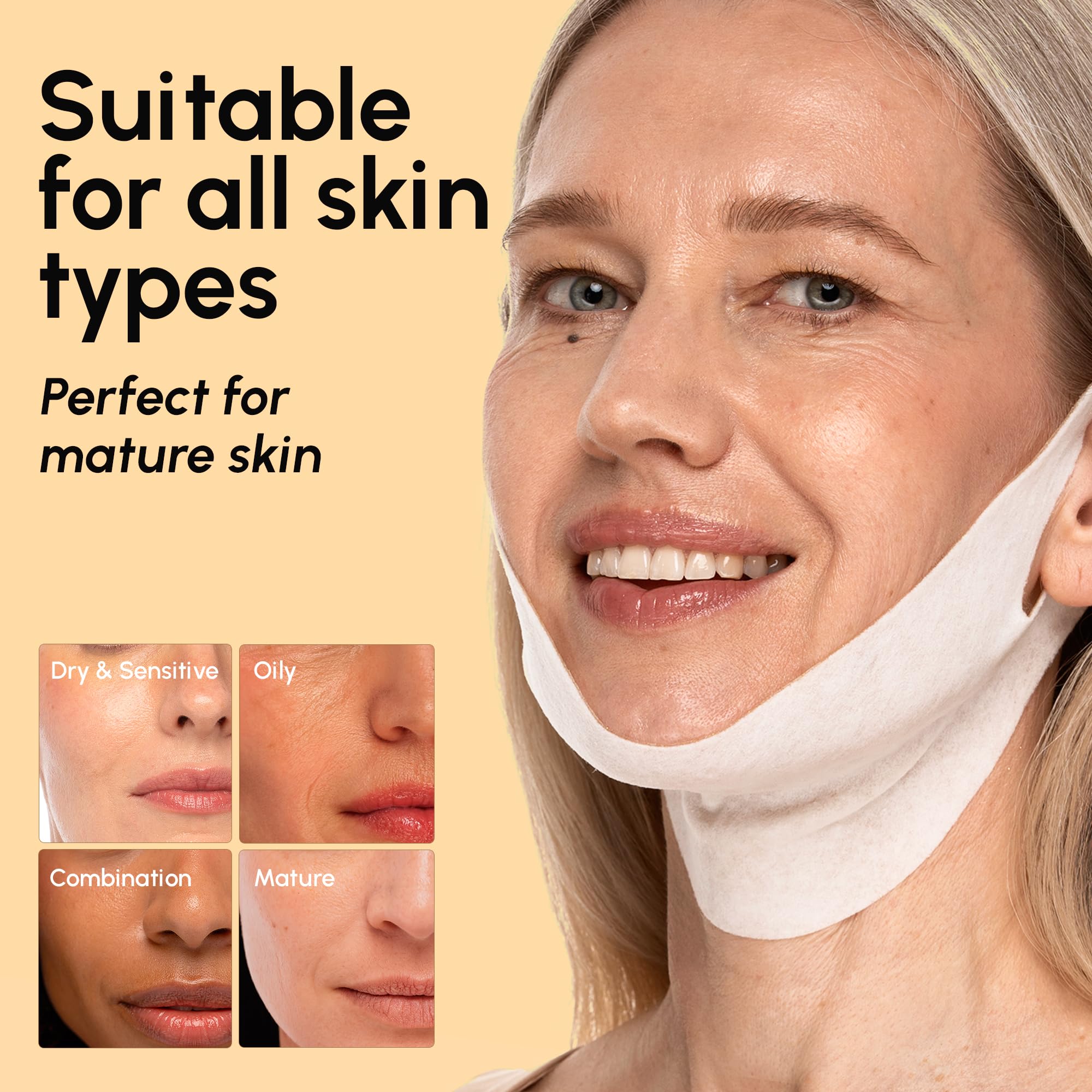MAREE lifestyle image of relaxed woman using mask at home for self-care