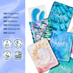 MAREE patches in a spa setting suggesting relaxing self-care and quick refresh benefit