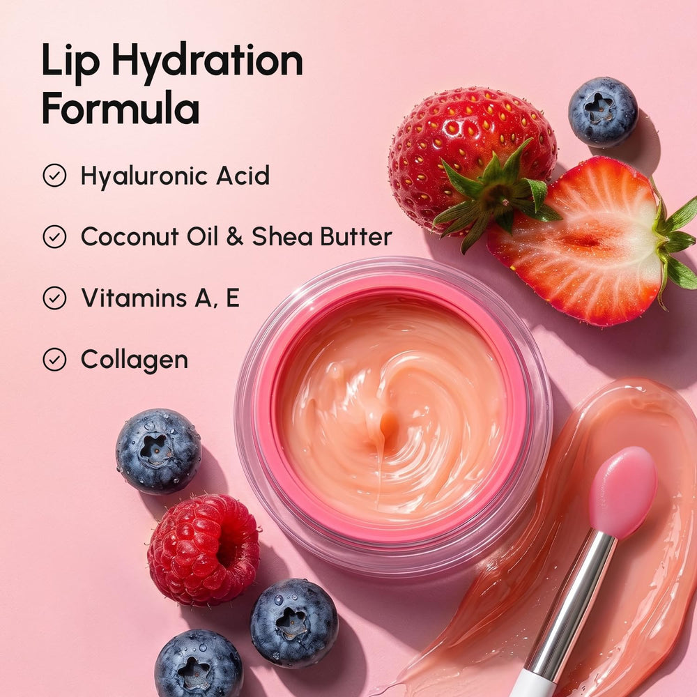 MAREE ingredients flatlay highlighting hyaluronic acid and butters