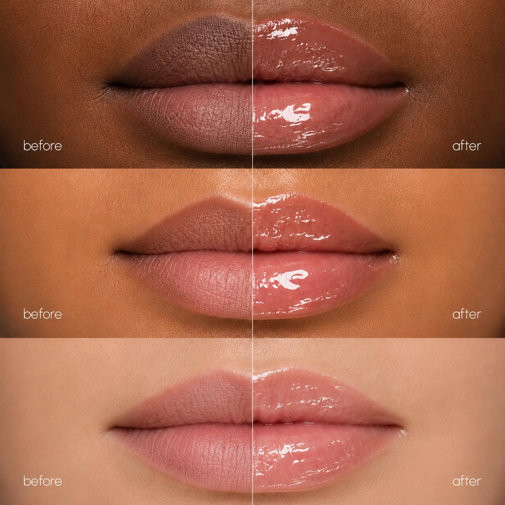 MAREE size comparison with coin showing travel-friendly lip mask