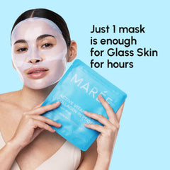 MAREE mask held in hand to show scale and comfortable fit