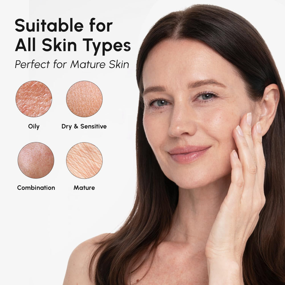 MAREE serum absorbing into skin close-up for hydrated, smoother appearance