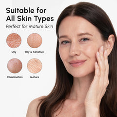 MAREE serum absorbing into skin close-up for hydrated, smoother appearance